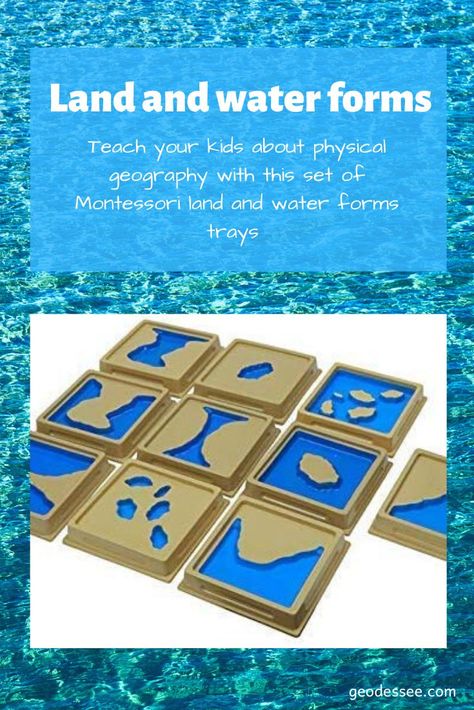 Baby Educational Toys, Water Forms, Innovative Teaching Ideas, Geography For Kids, Physical Geography, Montessori Ideas, Montessori Materials, Teaching Aids, Teaching Activities