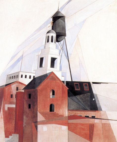 Charles Sheeler, Charles Demuth, Philadelphia Museums, Philadelphia Museum Of Art, Borders For Paper, Cubism, Counted Cross Stitch Patterns, Urban Landscape, Art Movement