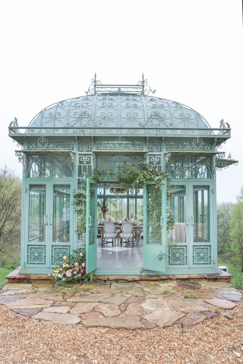 French Greenhouse, Vintage Greenhouse, Victorian Greenhouses, Enchanted Garden Wedding, Conservatory Garden, Victorian Garden, Backyard Greenhouse, Garden Wedding Inspiration, Princess Inspired