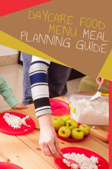 Daycare Food Menu Meal Planning Guide-Little Sprouts Learning Daycare Food Menu Meal Planning, Hot Turkey Sandwiches, Daycare Meals, Tomato Snacks, Whole Wheat Bagel, Scrambled Eggs With Cheese, Preschool Lunch, Daycare Menu, Food Program