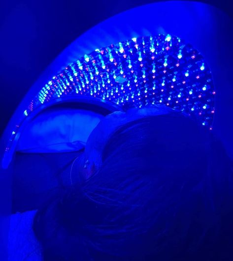 Light Esthetics, Blue Spa Aesthetic, Celluma Light Therapy, Skincare Images, Led Light Facial, Blue Light Therapy, Led Facial, Feed Layout, Laser Clinic