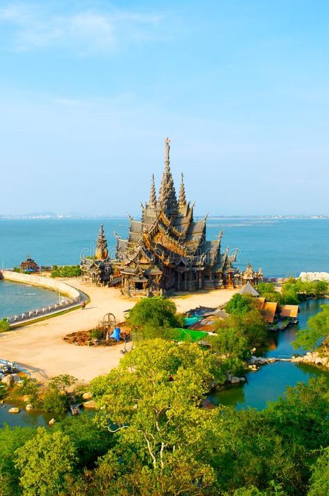 Sanctuary of Truth. Pattaya, Thailand, portrait view #Sponsored , #AFFILIATE, #AFFILIATE, #Truth, #view, #portrait, #Sanctuary Sanctuary Of Truth Thailand, Sanctuary Of Truth Pattaya, Sanctuary Of Truth, Thailand Nightlife, Thai Architecture, City Images, Tree Town, Pattaya City, Thai Travel