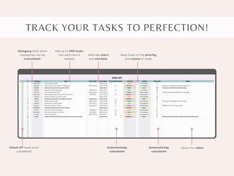 Task Tracker Spreadsheet Daily, Weekly, Monthly to Do List Task List Template Productivity Planner Task Management Google Sheets - Etsy Canada studyplanner #plannerlovers🎆. Task List Template, Lesson Planner Template, Monthly To Do List, Task Tracker, Daily Meal Planner, Study Buddy, Tracker Free, Meal Planner Template, Lesson Planner