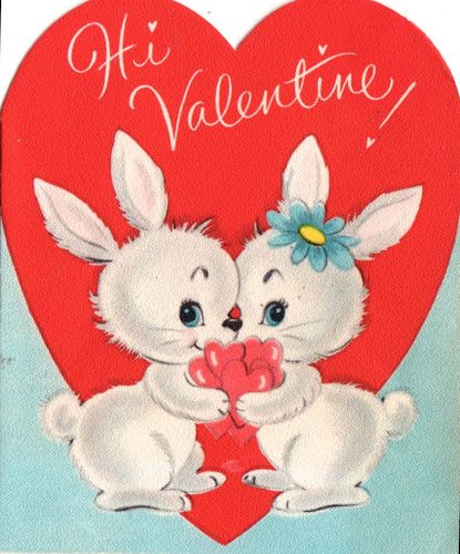 . 동화 삽화, Valentine Images, Old Cards, Vintage Valentine Cards, Valentine Greeting Cards, Valentines Greetings, Retro Valentines, Vintage Bunny, Vintage Valentine