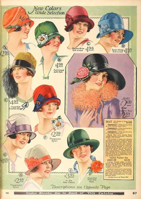 Silent-ology’s Handy Tips For (Accurate) Roaring Twenties Halloween Costumes – Silent-ology 1920s Hats, 1930s Hats, Women History, 1920s Hat, Idda Van Munster, Hat Styles, Look Retro, Vintage Clothing Men, Women's Hats