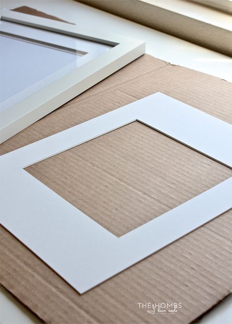 Frame Matting Diy, Cheap Picture Frames, Making Picture Frames, Picture Frame Mat, Diy Photo Frames, Matting Pictures, Diy Picture Frames, Make Pictures, Diy Picture