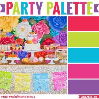 Party Colour Palette, Fiesta Color Palette, Bright Color Pallets, Beach Color Palettes, Celebrating Birthday, Mexican Colors, Fiesta Colors, Bridal Shower Photos, Color Palette Challenge