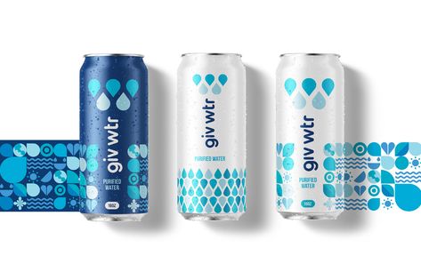 Bottled Water Branding, Water Branding Design, Water Bottle Packaging Design, Water Bottle Branding, Blue Packaging Design, Water Bottle Design Ideas, Mineral Water Packaging, Water Label Design, Water Packaging Design