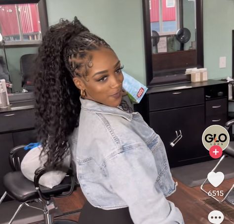 Pedal Loc Styles, Locs With Weave Ponytail, Locs With Curly Ponytail, Locs With Ponytail Extension, Quick Weave Over Locs, Loc Ponytail Styles Black Women, Sisterloc Hairstyles, Loc Ponytail Styles, Large Locs