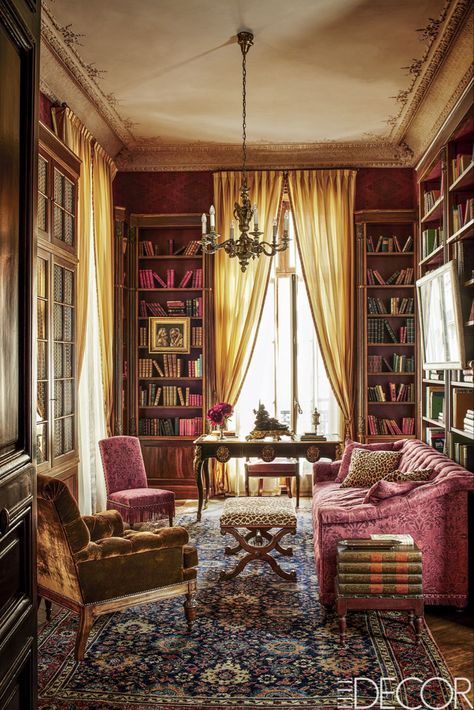 image French Country Decorating Living Room, Paris Rooms, Living Room Decor Country, Paris Interiors, French Country Living, French Country Living Room, Paris Home, Country Living Room, Home Libraries