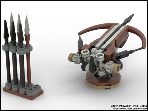 Medieval Ballista Dnd Lego Ideas, Lego Fantasy Moc, Lego Medieval Moc, Lego Midevil, Lego Wizard, Medieval Lego, Lego Dnd, Lego Medieval, Lego Knights