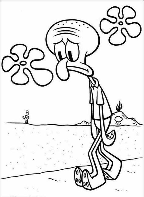 Spongebob Coloring, Detailed Coloring Pages, Coloring Pages For Boys, Printable Coloring Book, Easy Coloring Pages, Cartoon Coloring Pages, Cool Coloring Pages, Coloring Book Art, Mandala Coloring Pages