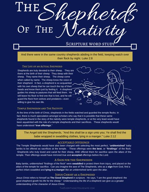 The Shepherds of The Nativity – The Everything Housewife Nativity Shepherds, Fellowship Ideas, The Angel Gabriel, Christmas Sunday School, Christmas Sunday, Isaiah 9, Jesus Memes, Angel Gabriel, Free Bible Study