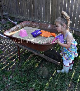 sandbox out of a wheelbarrow, outdoor living, repurposing upcycling Fairy Herb Garden, Picnic Table Makeover, Diy Sandbox, Window Boxes Diy, Pond Maintenance, Mother Daughter Projects, House Planter, Stepping Stones Diy, Diy Playground