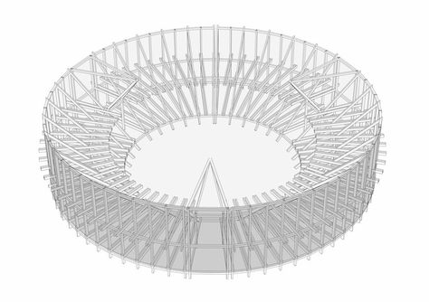 MICR-O / Superimpose | ArchDaily Circular Pavilion Architecture, Parasite Architecture Structure, Abstract Pavilion Architecture, Indigenous Futurism Architecture, Wooden Pavilion, Pavilion Architecture, Archi Design, Spatial Design, Wood Architecture