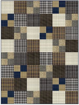 Quilt Inspiration: Free pattern day ! Father's Day quilts Tartan Quilt Ideas, Mans Quilt Ideas, Mens Quilt Patterns Free, Male Quilt Patterns Free, Mens Shirt Quilts Ideas, Male Quilt Ideas, Plaid Quilt Ideas Block Patterns, Free Quilt Patterns For Men, Guy Quilts Patterns