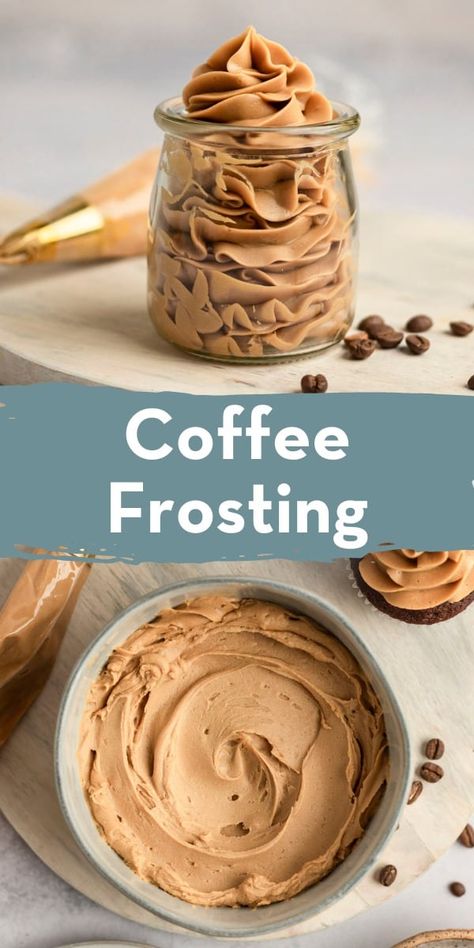 This homemade coffee frosting is incredibly smooth and creamy. It tastes distinctly of coffee, but the flavor is well-balanced and not too strong. Pair this frosting with your favorite cakes, cupcakes, cookies, and more! Best Frosting Recipe, Coffee Frosting, Microwave Bread, Coffee Icing, Frosting Recipes Easy, Cake Frosting Recipe, Creamy Coffee, Homemade Pastries, Homemade Coffee