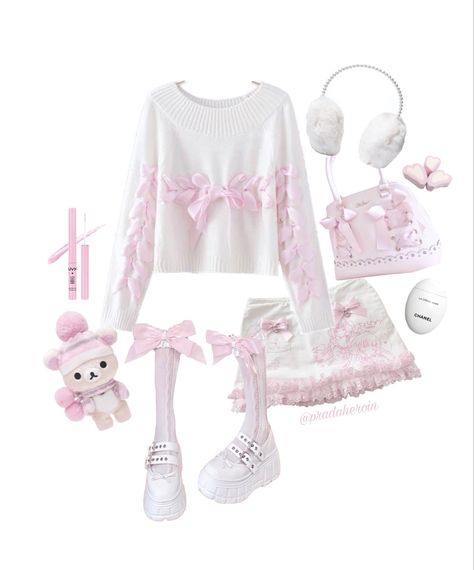 Creepy Cute Fashion, Kawaii Outfit Ideas, Core Outfits, Kawaii Outfits, Coquette Outfit, Outfit Inso, Kawaii Clothing, Korean Fashion Kpop, Kawaii Fashion Outfits