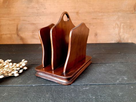 Organized Desk, Desk Vintage, Vintage Office Supplies, Organizer Desk, Wood Letter, Letter Holder, Mail Organizer, Accessories Holder, Vintage Office