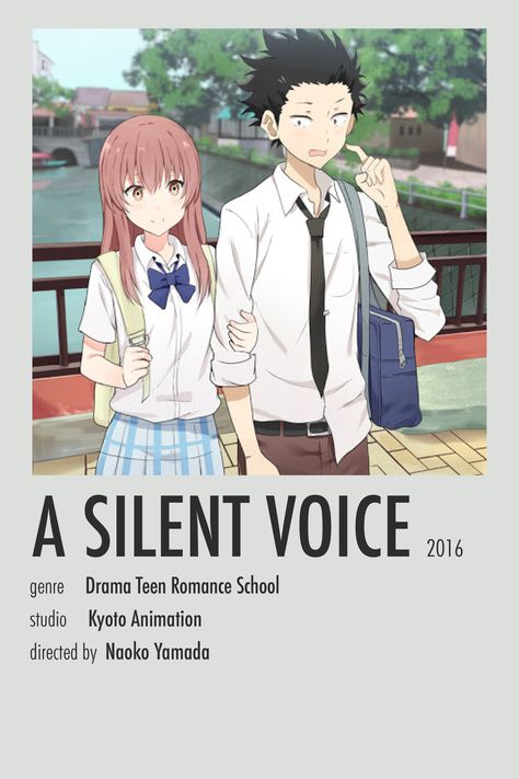 A Silent Voice Anime, Best Romance Anime, Poster Anime, Kyoto Animation, Film Anime, Anime Printables, Anime Watch, Anime Titles, Anime Recommendations