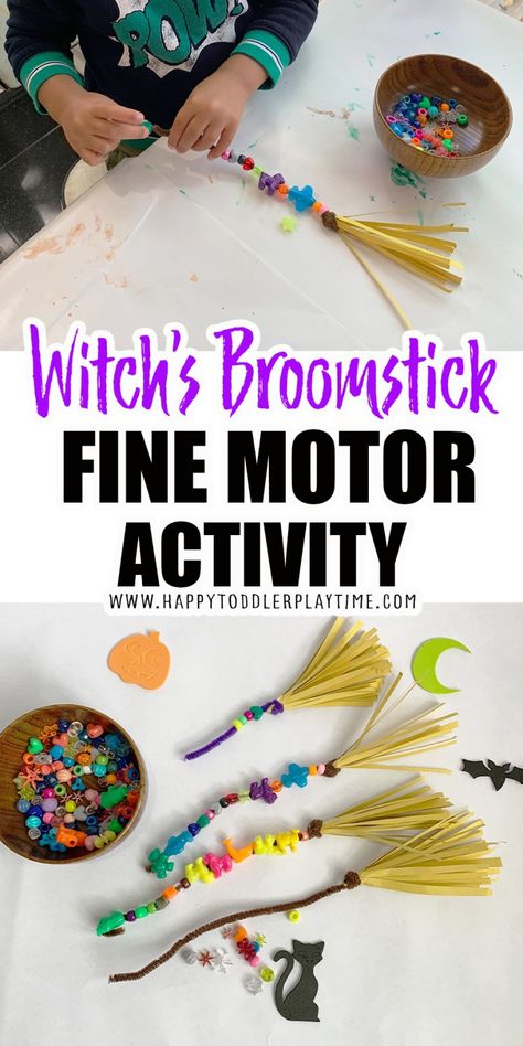 Halloween Kita, Halloween Infantil, Halloween Crafts Preschool, Fine Motor Activity, October Crafts, Halloween Arts And Crafts, Halloween Preschool, Halloween Activities For Kids, Daycare Crafts