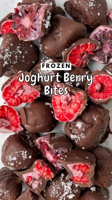 Berry Bites, Chocolate Cookie, Berry, Frozen, Dessert, On Instagram, Instagram