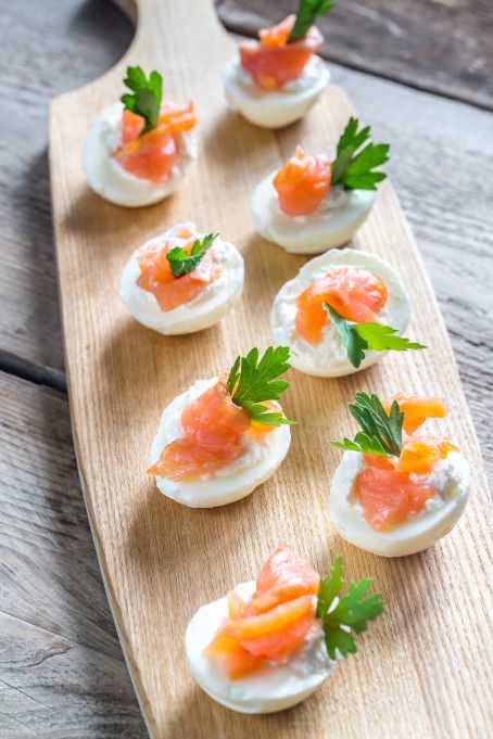 Cream Cheese Deviled Eggs, Sushi Display, Smoked Salmon Appetizer, Salmon Appetizer, Roasted Figs, Salmon Cream Cheese, Roasted Red Pepper Hummus, Ina Garten Recipes, Roasted Shrimp