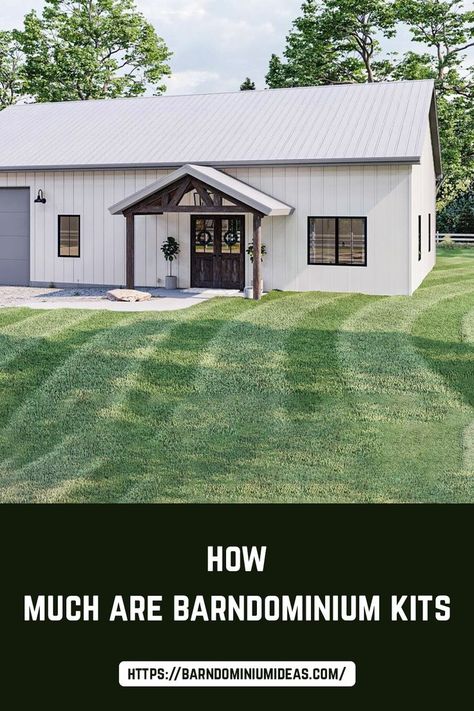 While an average barndominium kit costs around $50,000, it can be as low as $20,000 and can rise to $90,000 depending upon the style, features, and size of a barndominium. Build A Barndominium, Barndominium Kits, Barndominium, Shed, House Plans, Outdoor Structures, Cabin, Building