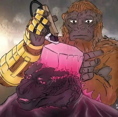 Don King, Godzilla Funny, Kong Godzilla, Godzilla Comics, Godzilla Vs Kong, Drawing Female, Godzilla Wallpaper, All Godzilla Monsters, Creatures Art