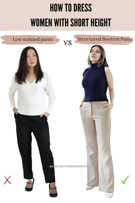 The Comprehensive Style Guide for Short-Height Women Work Clothes Short Women, Office Outfit Short Women, Short Lady Outfits, Formal Outfits For Short Women, Office Outfits For Short Women, Dressing Style For Short Height Women, Trousers For Short Women, Dresses For Short Height Women, Short Height Girls Outfit