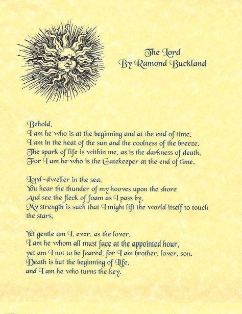 Page By Raymond Buckland Raymond Buckland, Witches Lair, Elemental Spirits, Pagan Poetry, Yoga Goddess, Broom Closet, Pagan Gods, Sacred Circle, Magick Spells