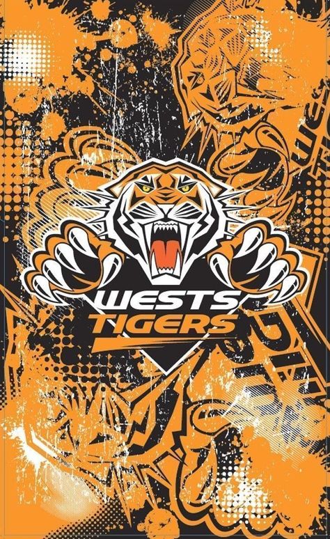 West Tigers, Nrl Rugby League, Nsw Blues, Wests Tigers, Tiger Painting, Team Wallpaper, Camping Humor, Rugby League, Graphics Inspiration