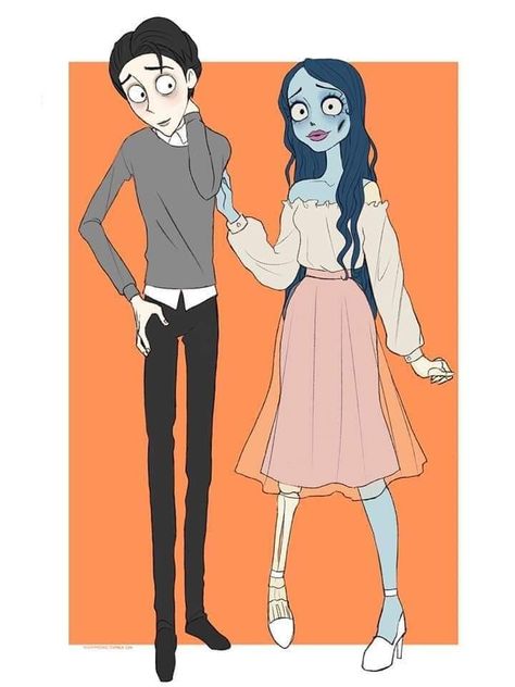 Cartoon Characters As Humans, Corpse Bride, Tim Burton, Cartoon Characters, Human, Anime, Art