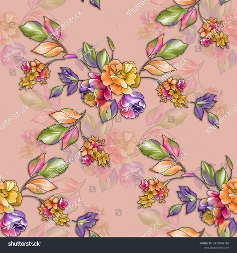 Flower Pattern Design Multicolor Floral Most Stock Illustration 2473064795 | Shutterstock Flowers Allover, Flower Allover, Typo Logo Design, Typo Logo, Flower Pattern Design, Flower Pattern, Image Illustration, Flower Patterns, Flower Designs