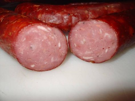 Polish Sausage Recipes, Venison Sausage Recipes, Bologna Recipes, Venison Sausage, Sausage Making Recipes, Sausage Recipes For Dinner, Homemade Sausage Recipes, Ground Venison, Kielbasa Recipes