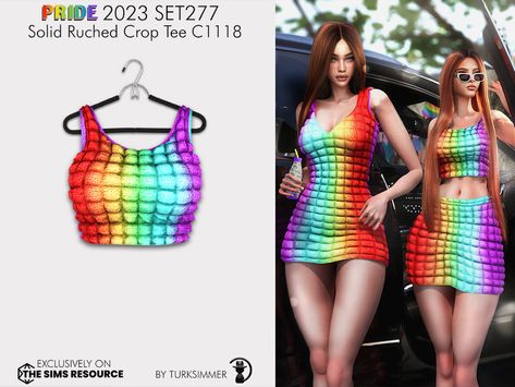 Thesimsresource Clothes, Sims 4 Custom Content Clothing, Pride Dress, Pride 2023, Vip Dress, Clothing Female, Sims 4 Downloads, Sims Community, The Sims Resource