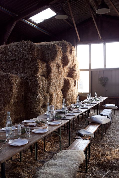 Barn party Winter Picnic, Barn Parties, Outdoor Dinner, Table Set Up, Long Table, Event Styling, Beautiful Table, Table Style, Country Life