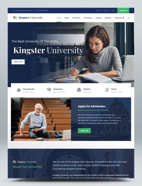 Education HTML Website Template School Website Templates, Insurance Website, College Website, Websites For Students, Minimalist Theme, Webpage Template, Website Examples, Html Website Templates, Free Website Templates