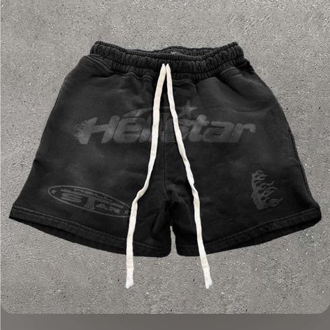 Hellstar Shorts Streetwear Fashion Shorts, Y2k Sweatpants, Streetwear Ideas, Streetwear Shorts, Outfit Inspo Casual, Guys Clothing Styles, Cool Outfits For Men, My Stuff, Casual Black