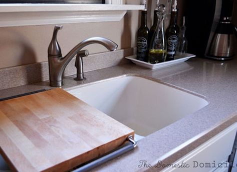 Why Didn't I Think of That? 18 Clever Tricks to Simplify Your Life Extra Counter Space, Large Bathtubs, Sink Cover, Over Sink, Free Mirror, Expandable Dining Table, Over The Sink, Pedestal Sink, Kitchen Drawers