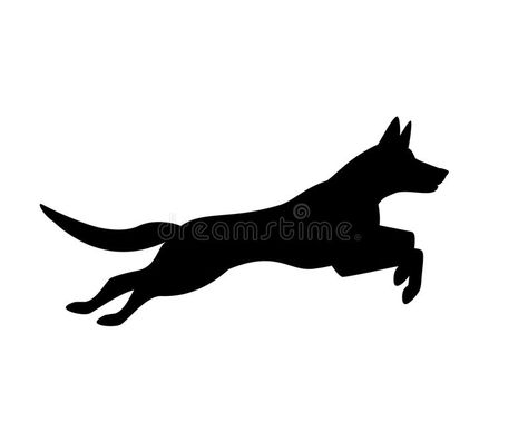 Dog Running Silhouette, Belgian Malinois Silhouette, Malinois Tattoo, Malinois Silhouette, Black Belgian Malinois, Dogs Silhouette, Jumping Dog, Dog Jumping, Dog Run