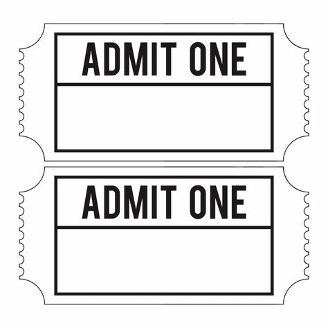 Admit One Ticket Template Printable Admit One Ticket Template, Template Tiket, Blank Ticket Template, Golden Ticket Template, Movie Ticket Template, Admit Ticket, Ticket Template Printable, Ticket Template Free, Concert Ticket Template