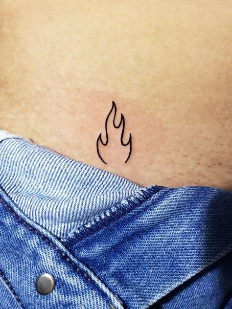 Fire Sign Women, Dainty Fire Tattoo, Fire Tattoo Black And White, Fire Sign Tattoos, Simple Fire Tattoo, Fire Tattoo For Women, Fire Sign Tattoo, Fire Tattoo Designs, Tattoo Fire