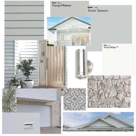 Modern Hampton Facade, Hampton House Facade, Hamptons Style Facade, Hamptons Style Exterior Australia, Tranquil Retreat Dulux Exterior, Hamptons Exterior Australia, Modern Hamptons Exterior, Modern Queenslander Exterior, Hamptons Style House Exterior