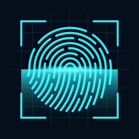 Scanner Art Design, Security Wallpaper, Lock Screen Photo, Cyan Color, Fingerprint Scanner, Scanner App, Cyan Colour, Original Iphone Wallpaper, Screen Photo