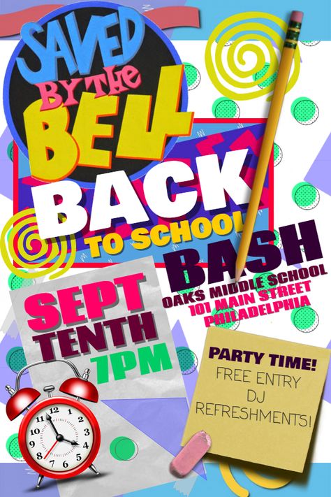 Printable back to school bash colorful poster template School Dance Themes, Back To School Bash, School Dance Ideas, Back To School Flyer, Kitty Party Games, School Flyer, School Template, Dance Themes, Welcome Students