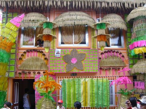 Pahiyas Festival: Teope Legacy Pahiyas Festival is a yearly festival in honor of San Isidro de Labrador for the good harvest of the town in Lucban, Quezon. Every 15th of May the creativity differs from house to house with colorful kipings, anok, different fruits, vegetables, root crops and rice barn, woven hats and other native products, delicacies and food that originated from Lucban. The family of Teope is known for creating famous designs for the Pahiyas Festival. The ancestral house of Te... Pahiyas Festival Decorations, Filipino Culture, Different Fruits, Festival Costumes, Wedding Mood Board, Christmas Village, Wedding Mood, Festival Decorations, Old Houses