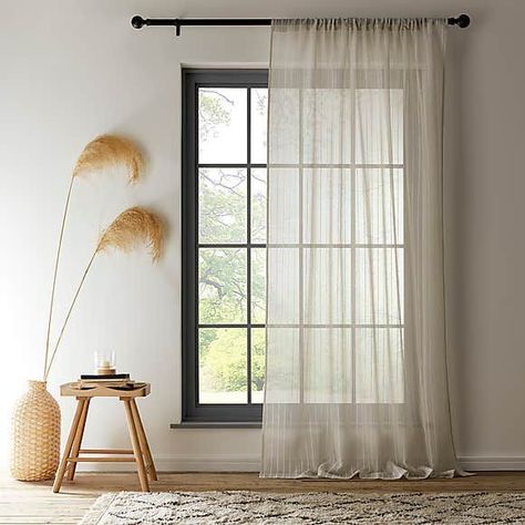 Voile Room Divider, Sheer Curtains Bay Window, Voiles Curtains Ideas, Voile Curtain Ideas Living Rooms, Voile Curtain Ideas Bedrooms, Net Curtain Ideas, Wall Curtain Ideas, Voile Curtain Ideas, Unique Curtain Ideas