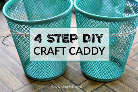 I love this dollar store DIY craft caddy and it’s such an easy project to put together! You could whip it up in no time and paint it in any color to suit your taste. Diy Utensil Caddy, Craft Caddy, Door Dash, Fabric Spray Paint, Utensil Caddy, Diy Drinks, Whip It, Fabric Spray, Dollar Tree Diy Crafts