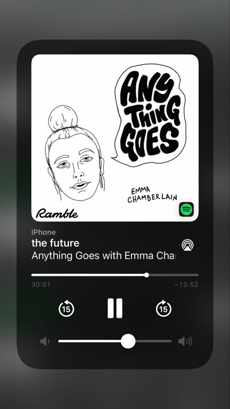 #emmachambie #anythinggoes #podcast #spotify #mood #future Motivational Podcasts, Emma Chamberlain, Flower Therapy, Anything Goes, Echo Dot, Blackberry Phone, Healthy Happy, Podcast, Illustrations